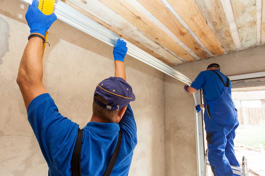 installing new garage door tracks