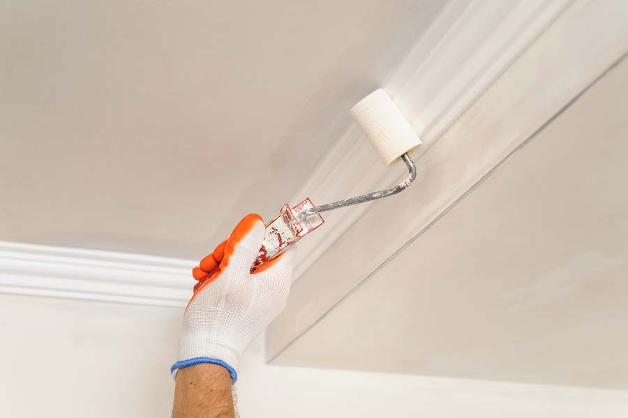 professional paint job painting crown molding